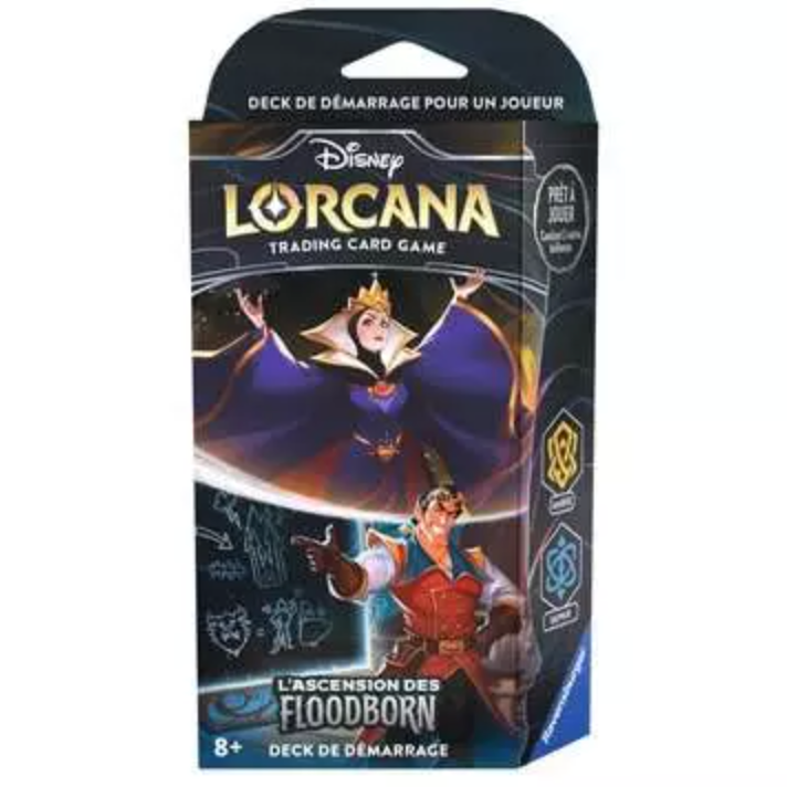 Disney Lorcana Deck de démarrage La Reine et Gaston Set 2 ( Ambre et Saphir )