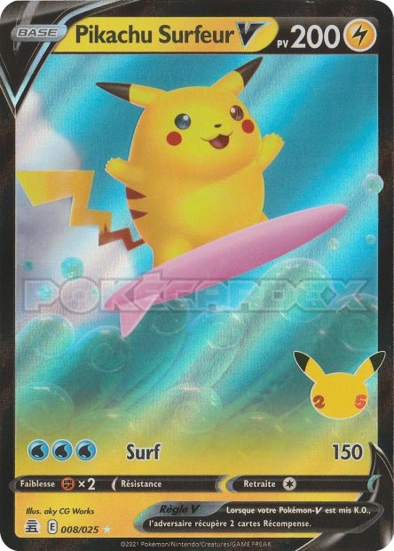 008/025 - Pikachu Surfeur-V - Geekabrak