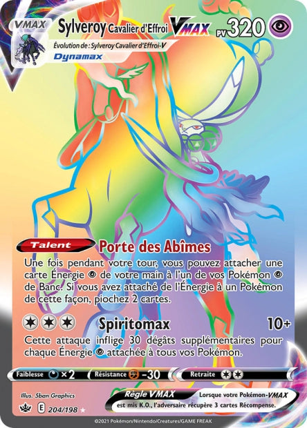 204/198 - Sylveroy Cavalier d'Effroi VMax Rainbow