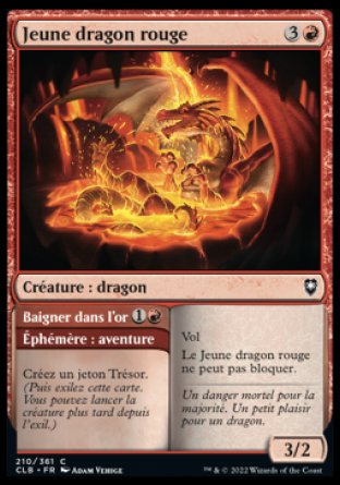 210/361 - Jeune dragon rouge