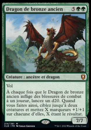 214/361 - Dragon de bronze ancien