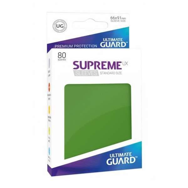 Ultimate Guard 80 pochettes Supreme UX Sleeves taille standard Vert