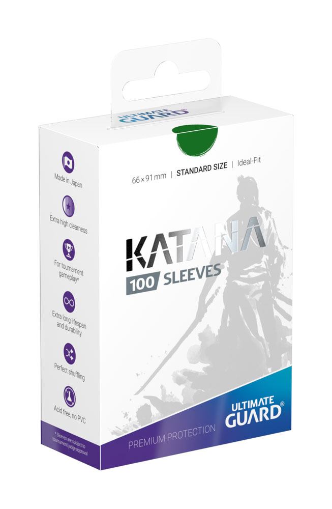 Ultimate Guard 100 pochettes Katana Sleeves taille standard Vert